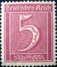 Selo postal da Alemanha de 1921 - 158 M