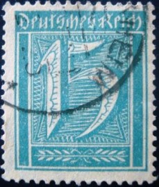 Selo postal da Alemanha de 1921 - 160 U
