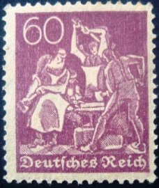Selo postal da Alemanha de 1921 - 165 N