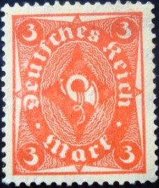 Selo postal da Alemanha de 1922 - 225 N