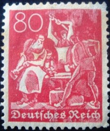 Selo postal da Alemanha de 1922 - 186 N