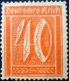 Selo postal da Alemanha de 1922 - 182 N