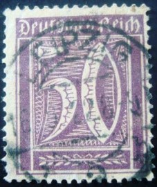 Selo postal da Alemanha de 1922 - 183 U