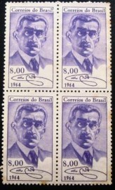 Quadra de selos postais do Brasil de 1964 Henrique M. Coelho Neto