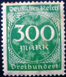 Selo postal da Alemanha de 1923 - 270 N