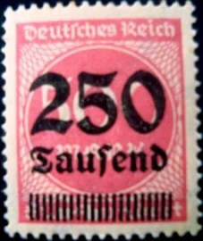 Selo postal da Alemanha de 1923 - 295 M