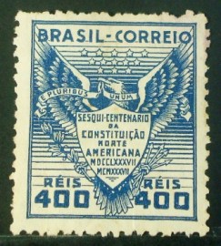 Selo postal comemorativo do Brasil de 1937 - C 126 N