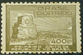 Selo postal comemorativo do Brasil de 1938 - C 129 M