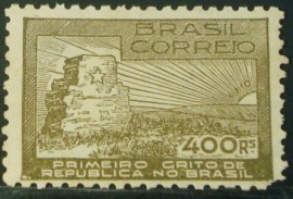 Selo postal comemorativo do Brasil de 1938 - C 129 N