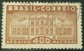 Selo postal comemorativo do Brasil de 1938 - C 131 U