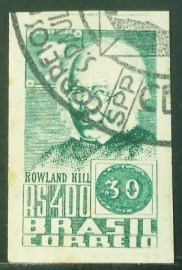 Selo postal comemorativo do Brasil de 1938 - C 132 U