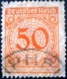Selo postal da Alemanha Reich de 1923 Rentenmark 50