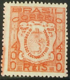 Selo postal comemorativo do Brasil de 1939 - C 137 M