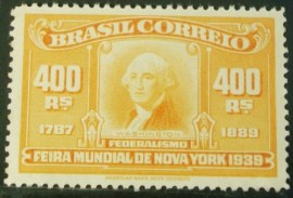 Selo postal comemorativo do Brasil de 1939 - C 139 M