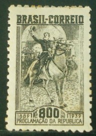 Selo postal do Brasil de 1939 Marechal Deodoro N