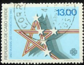 Selo postal do Cabo Verde de 1983 World Communications Year