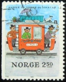 Selo postal da Noruega de 1984 Kasper og Jesper og Jonatan