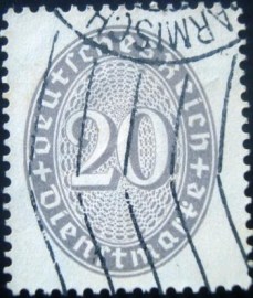 Selo postal da Alemanha de 1930 - 126 U