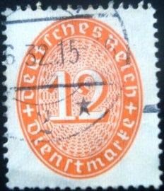 Selo postal da Alemanha de 1932 - 129 U