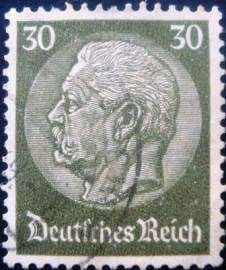 Selo postal da Alemanha de 1934 - 523 U