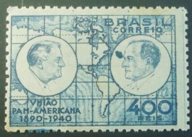 Selo postal comemorativo do Brasil de 1940 - C 150 M