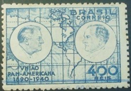 Selo postal comemorativo do Brasil de 1940 - C 150 N