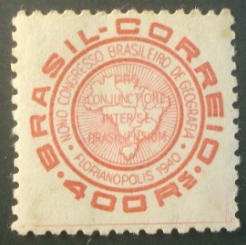 Selo postal comemorativo do Brasil de 1940 - C 151 M
