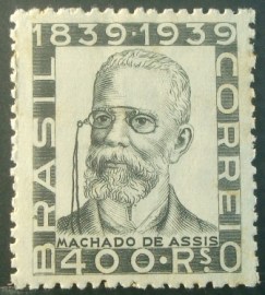 Selo postal do Brasil de 1940 Machado de Assis