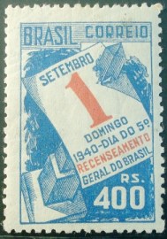 Selo postal comemorativo do Brasil de 1941 - C 158 N