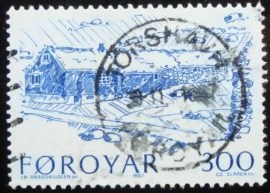 Selo postal das Ilhas Faroe de 1987 Depil on Borooy