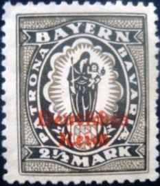 Selo postal da Alemanha de 1921 - 133 N