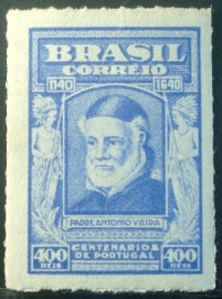 Selo postal do Brasil de 1941 Padre Antonio Vieira P M