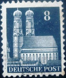 Selo postal da Alemanha de 1948 - 79 U
