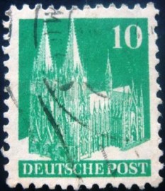 Selo postal da Alemanha de 1948 - 80 U