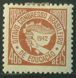 Selo postal comemorativo do Brasil de 1942 - C 176 N