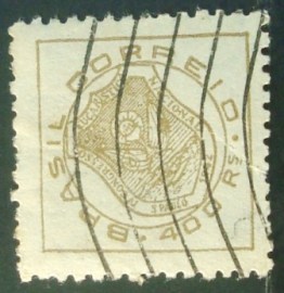 Selo postal comemorativo do Brasil de 1942 - C 177 U