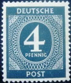 Selo postal da Alemanha de 1946 - 914 N