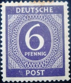 Selo postal da Alemanha de 1946 - 916 N
