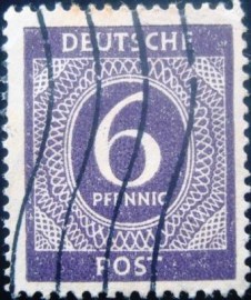 Selo postal da Alemanha de 1946 - 916 U