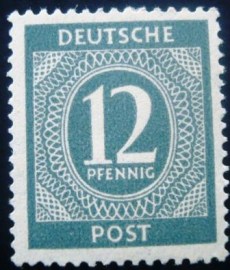 Selo postal da Alemanha de 1946 - 920 M