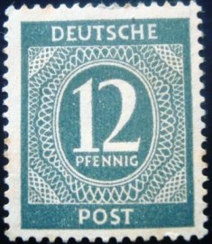 Selo postal da Alemanha de 1946 - 920 N
