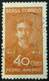 Selo postal de 1943 Pedro Américo - C 188 U