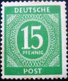 Selo postal da Alemanha de 1946 15