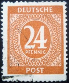 Selo postal da Alemanha de 1946 - 925 U