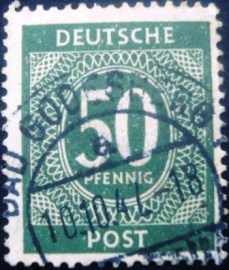Selo postal da Alemanha de 1946 - 932 U