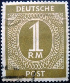 Selo postal da Alemanha de 1946 - 937 U