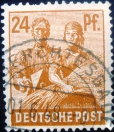 Selo postal da Alemanha de 1947 - 951 U