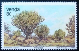 Selo postal de Venda de 1982 Euphorbia Ingens