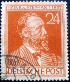 Selo postal da Alemanha de 1947 - 963 U