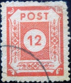 Selo postal da Alemanha de 1945 - 60 U